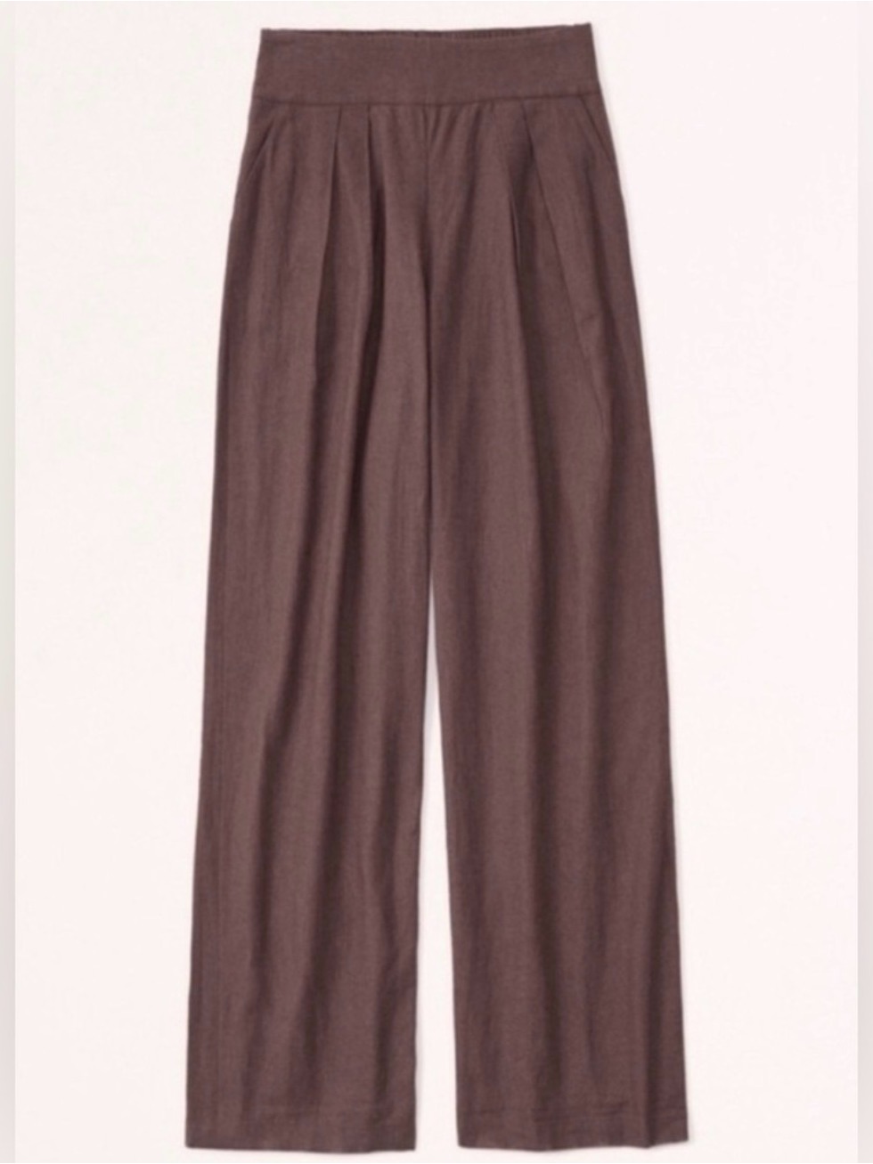 Abercrombie & Fitch Neutral-Tone Elastic Waist Skirt